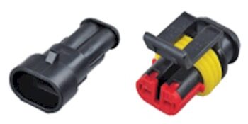 ปลั๊กไฟฟ้าทดแทน Tyco amp Replacement Electrical Plug 2 Pin 282104-1 282080-1